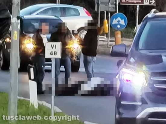 Scontro auto-moto a Sutri