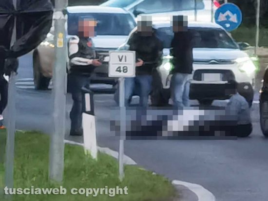 Scontro auto-moto a Sutri