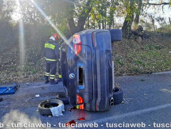 Vetralla - Incidente sull'Aurelia Bis