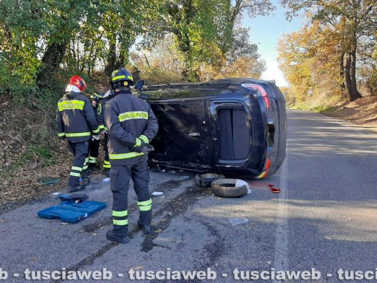Vetralla - Incidente sull'Aurelia Bis