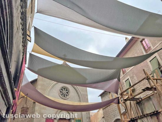 Viterbo - Le riprese della serie "The Decameron"