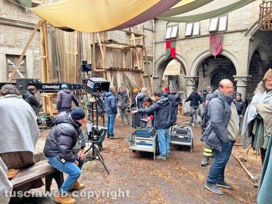 Viterbo - Le riprese della serie "The Decameron"