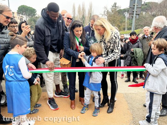 Viterbo - Inaugurazione area sportiva valle Pierina dedicata a Paolo cavalli