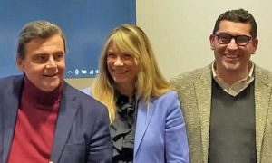 Carlo Calenda, Barbara Assanti e Giacomo Barelli