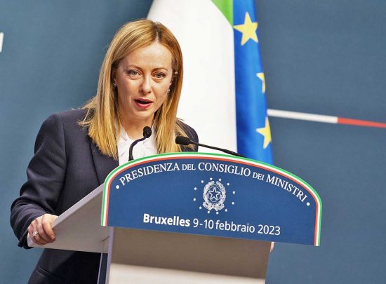 Bruxelles - Giorgia Meloni