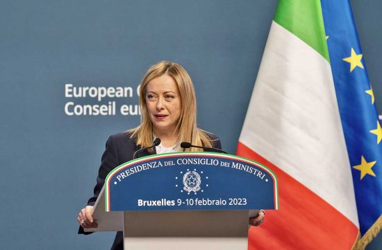 Bruxelles - Giorgia Meloni