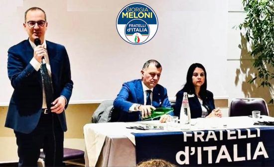 Il deputato Andrea Volpi e i consiglieri regionali Marco Bertucci e Emanuela Mari 