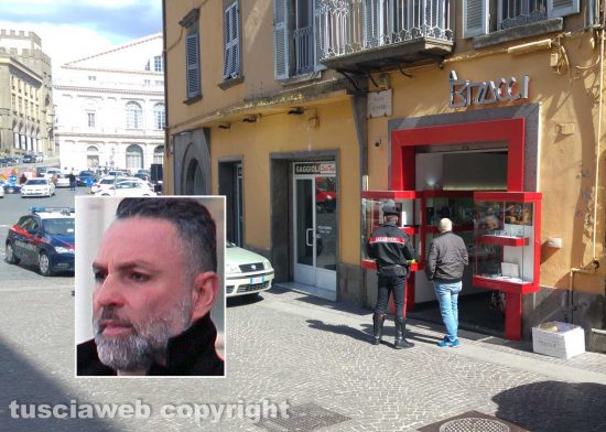 Rapina alla gioielleria Bracci (nel riquadro Giuseppe Trovato)