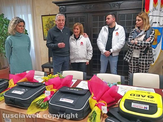 Montefiascone - La donazione di sei defibrillatori da parte di Aido e Società di Mutuo Soccorso