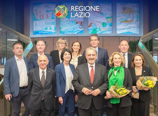 Roma - La nuova giunta della regione Lazio con il presidente Francesco Rocca