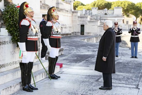 Roma -162° anniversario della Giornata dell'Unità Nazionale - Mattarella 