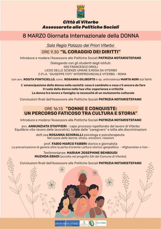 8 Marzo - Le iniziative del comune di Viterbo