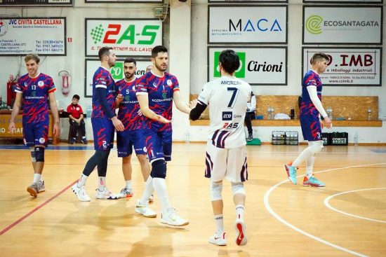 Sport - Pallavolo - Ecosantagata - La squadra in campo