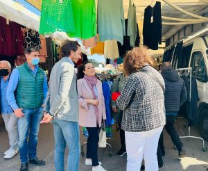 Viterbo - Spostamento del mercato al centro storico - Chiara Frontini con le associazioni di categoria