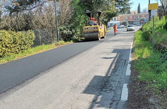 I lavori sulla strada provinciale Valle di Vico