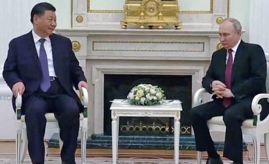Mosca - Xi Jinping e Vladimir Putin