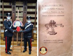 Lettera di D'Annunzio trovata su input della procura di Viterbo