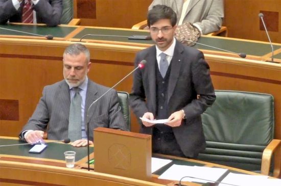 Daniele Sabatini in consiglio regionale