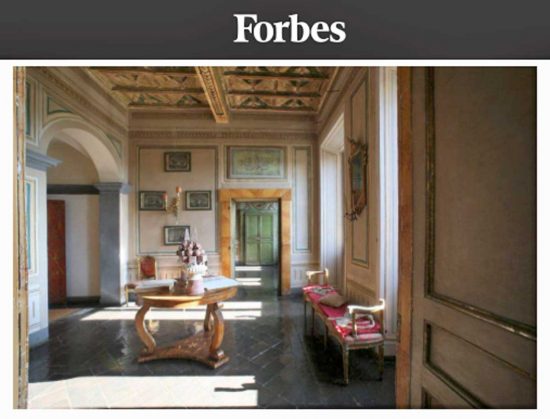 Le stanze di palazzo Cozza Caposavi sulla rivista Forbes 