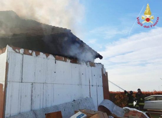 Sant'Urbano - Esplosione in una palazzina