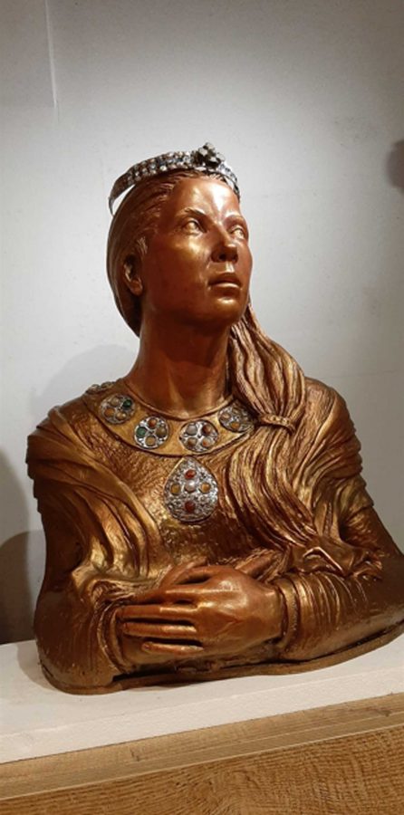 Il busto di Amalasunta realizzato da Francesco Maria Capotosti
