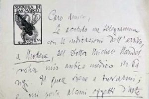 La lettera di Gabriele D'Annunzio trovata a Viterbo