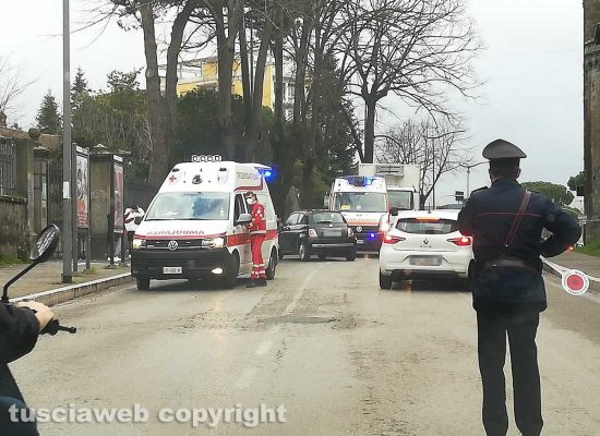 Viterbo - Incidente su viale Raniero Capocci