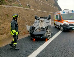 Cerveteri - Incidente sull'autostrada Azzurra A12