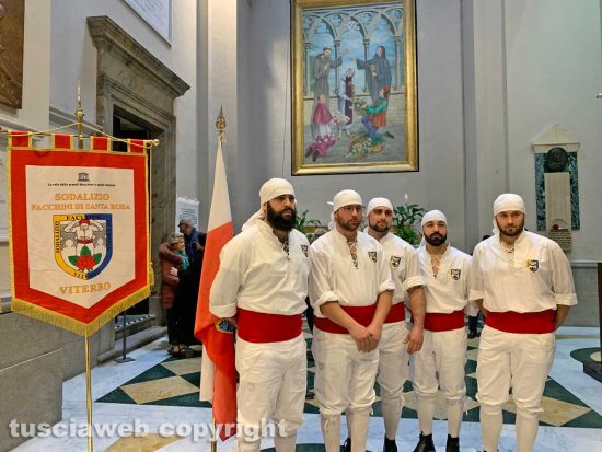Viterbo - I facchini alla processione Dies Natalis Santa Rosa