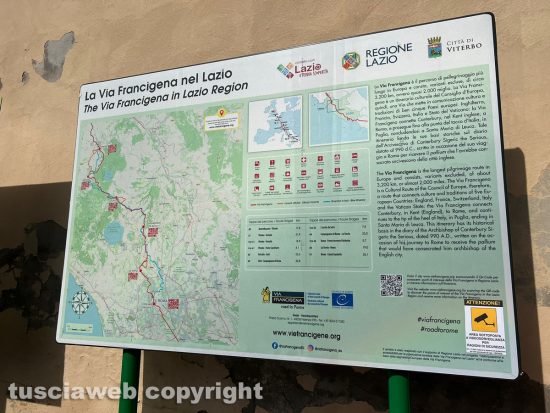Viterbo - Inaugurazione del progetto il 'Tuo passo è già storia', legato alla Francigena