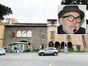Viterbo - Palazzo Santoro - Nel riquadro Paolo Pelliccia