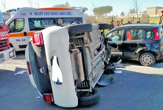 Roma - L'incidente in via Braccianese