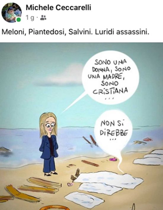 Carbognano - Il post sotto accusa