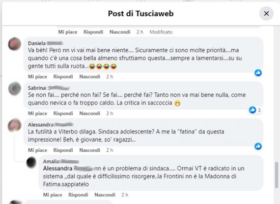 Viterbo - I commenti dei lettori al post della ruota panoramica 