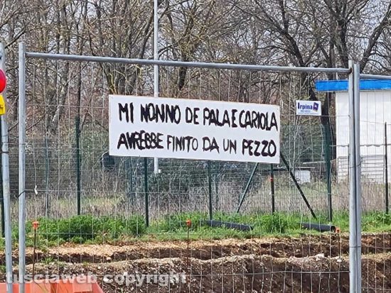 Civita Castellana - Striscione al Quartaccio