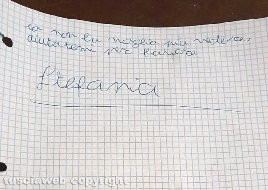 Cerveteri - La lettera che avrebbe scritto la 13enne Stefania