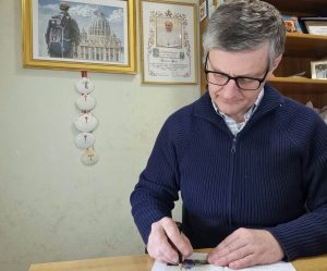 Vincenzo Mirto, autore dell'opuscolo "La Via Francigena da Viterbo a Roma …. gli ultimi 105 km"