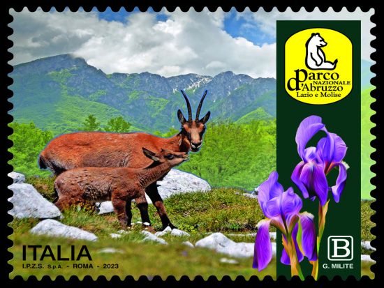 Il francobollo dedicato al Parco nazionale d’Abruzzo, Lazio e Molise