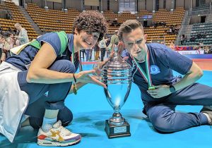 Civita Castellana - A sinistra Flavia Gemma campionessa d'Italia