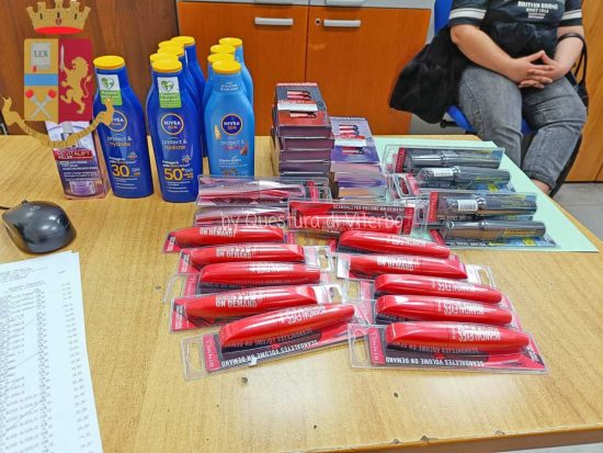Viterbo - La refurtiva recuperata dalla polizia