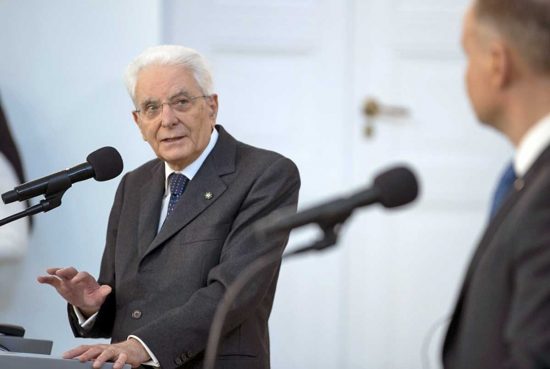 Varsavia - Il presidente Sergio Mattarella