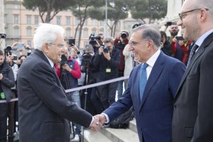 25 Aprile - Mattarella con Ignazio La Russa