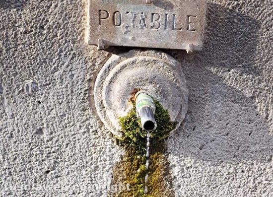 Viterbo - La fontana di San Pellegrino abbandonata e quasi al secco