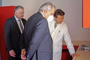 Roma - Il presidente Rocca all'inaugurazione del reparto di unità spinale e la "Casa agevole" del Cto Alesini