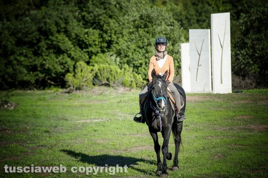 Lucilla Catania a cavallo di Bruna