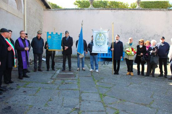 La cerimonia per il 79esimo anniversario del bombardamento della cittadina di Bagnaia