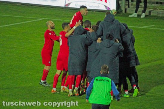 Sport - Calcio - Monterosi - L'esultanza dei biancorossi