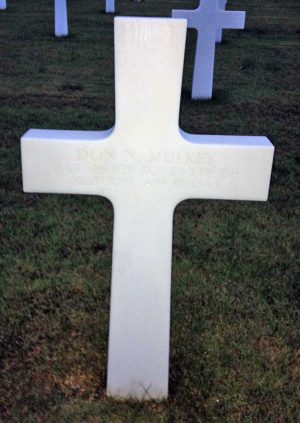 La tomba del tenente Don Norman Mulkey