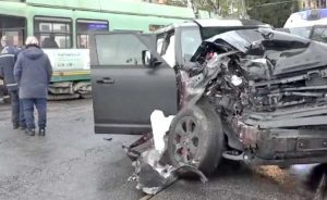 Roma - L’auto di Ciro Immobile va a sbattere contro un tram