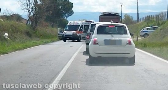 Viterbo - Incidente sulla Tuscanese